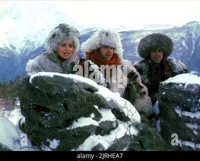 DONNA DIXON, Dan Aykroyd, Chevy Chase, Spies Like Us, 1985 Stockfoto