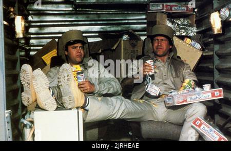 DAN AYKROYD, Chevy Chase, Spies Like Us, 1985 Stockfoto