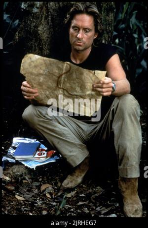 MICHAEL DOUGLAS, Romancing den Stein, 1984 Stockfoto