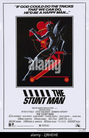 FILMPLAKAT, DER STUNT-MANN, 1980 Stockfoto