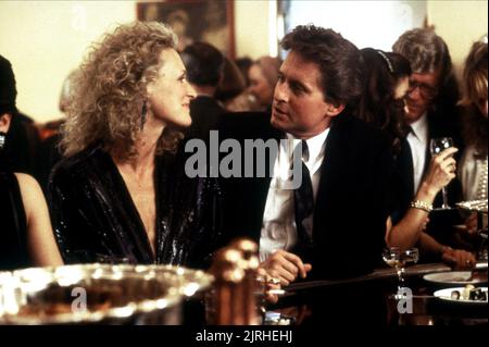 GLENN CLOSE, Michael Douglas, Fatal Attraction, 1987 Stockfoto