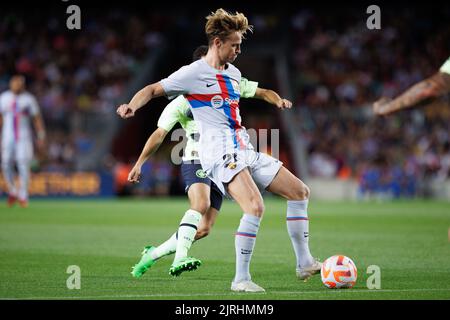 Frenkie de Jong vom FC Barcelona während des Freundschaftsspiels, um im Spotify Camp Nou in Barcelona, Spanien, Mittel für ELA zwischen dem FC Barcelona und Manchester City zu sammeln. Stockfoto