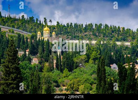 Blick auf das alte Dorf ein Karem, Israel. Stockfoto