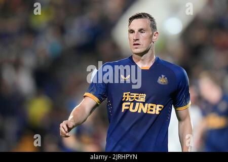 Birkenhead, Großbritannien. 24. August 2022. Chris Wood #20 von Newcastle United in Birkenhead, Vereinigtes Königreich am 8/24/2022. (Foto von Steve Flynn/News Images/Sipa USA) Quelle: SIPA USA/Alamy Live News Stockfoto