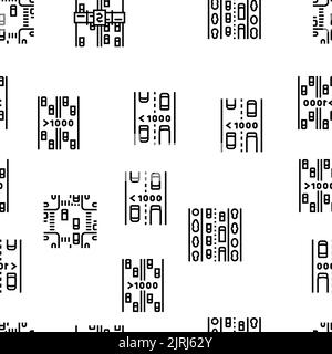 Straße Stadt und Land Highway Vektor nahtlose Muster Stock Vektor