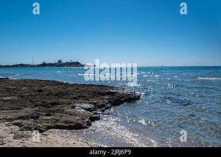 Ein Blick auf die Landschaft von Puerto Penasco, Mexiko Stockfoto