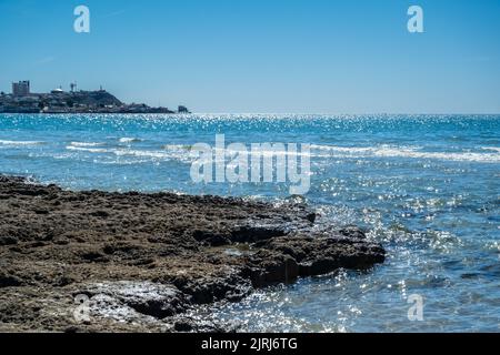 Ein Blick auf die Landschaft von Puerto Penasco, Mexiko Stockfoto