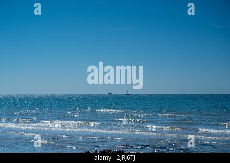 Ein Blick auf die Landschaft von Puerto Penasco, Mexiko Stockfoto