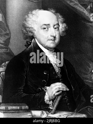 John Adams, zweiter Präsident der Vereinigten Staaten Stockfoto