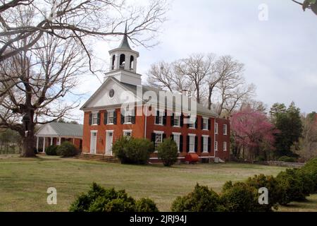 Village Presbyterian Church (1836) in Charlotte Court House, VA, USA Stockfoto