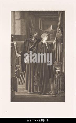 Der Assistent. Aus dem Portfolio: Die Arbeit von E. Burne-Jones., 1896-1898, Großbritannien, von Edward Burne-Jones, The Berlin Photographic Company. Stockfoto