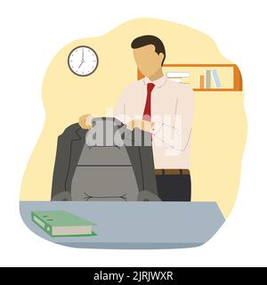 Vektor-Illustration der Aktivität von Geschäftsleuten Stock Vektor