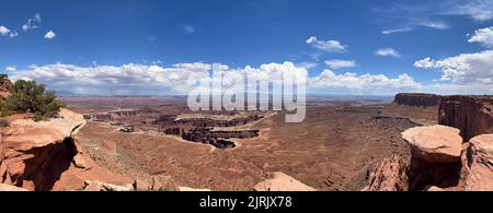 Luftpanorama des Canyonlands National Park, USA Stockfoto