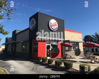 Burger King Restaurant Orlando Florida Nov 26 2020 Foto Stockfoto