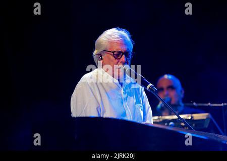 24. August 2022, Santa Severa (Rom, Latium (Roma, Italien: Nino D'Angelo in ''The Poet Who Can't Talk''' Tour 22 auf der Burg von Santa Severa Estate 22. (Bild: © Daniela Franceschelli/Pacific Press via ZUMA Press Wire) Stockfoto