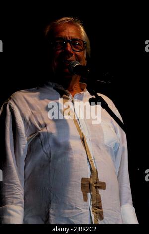 24. August 2022, Santa Severa (Rom, Latium (Roma, Italien: Nino D'Angelo in ''The Poet Who Can't Talk''' Tour 22 auf der Burg von Santa Severa Estate 22. (Bild: © Daniela Franceschelli/Pacific Press via ZUMA Press Wire) Stockfoto