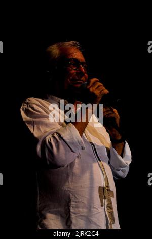 24. August 2022, Santa Severa (Rom, Latium (Roma, Italien: Nino D'Angelo in ''The Poet Who Can't Talk''' Tour 22 auf der Burg von Santa Severa Estate 22. (Bild: © Daniela Franceschelli/Pacific Press via ZUMA Press Wire) Stockfoto