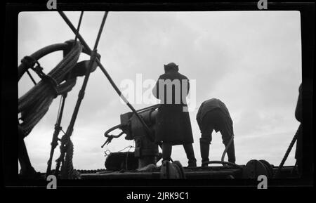 Walfang im Rossmeer, 1924, Südsee, von Captain George Samuel Hooper. Stockfoto
