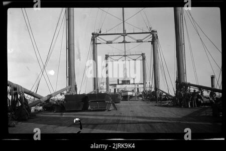 Walfang im Rossmeer, 1924, Südsee, von Captain George Samuel Hooper. Stockfoto