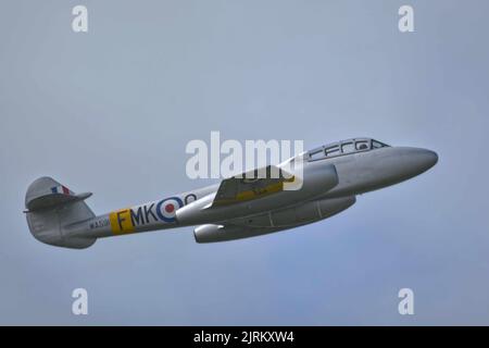 Gloster Meteor frühen Düsenflugzeug, Kaltkriegsjäger Stockfoto