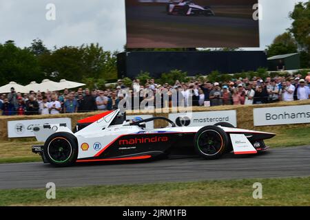 Nick Heidfeld, Mahindra Formula E Gen3, Sparks of Genius, vollelektrisch angetrieben mit erstaunlichen Geschwindigkeiten, kontinuierliche Innovationen machen das aus Stockfoto