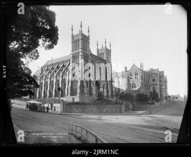 St. Josephs römisch-katholische Kathedrale, Dunedin, von Muir & Moodie. Stockfoto