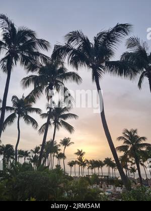 Atemberaubende Landschaften von Aruba mit Blick auf die Insel Aruba Stockfoto