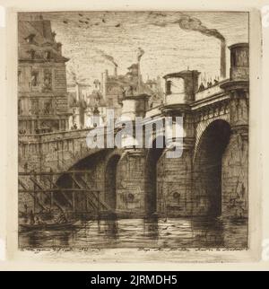 Le Pont-Neuf., 1853, Paris, von Charles Meryon. Geschenk von Sir John Ilott, 1962. Stockfoto