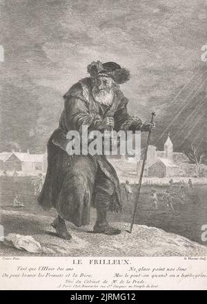 Allegorie der vier Jahreszeiten: Winter, 1749-1797, Frankreich, von Jean-Charles Levasseur, David Teniers der Jüngere. Geschenk von Bischof Monrad, 1869. Stockfoto