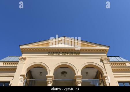 Blick auf das Casino in der Kurstadt Baden bei Wien, Niederösterreich, Österreich Stockfoto