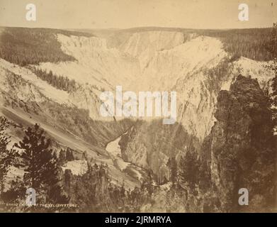 Grand Canyon of the Yellowstone, 1870s, Grand Canyon, von William Henry Jackson. Stockfoto