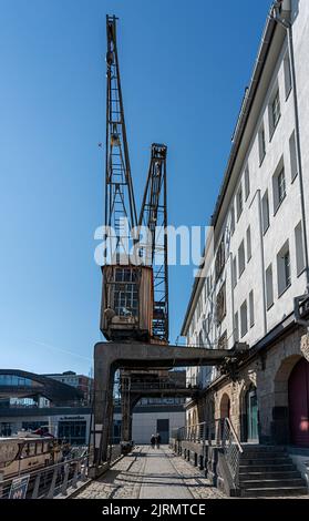 Einkaufszentrum Im Alten Industriegebiet Tempelhofer Hafen, Tempelhof-Schöneberg, Berlin, Deutschland Stockfoto