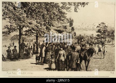 Hyde Park : Rotten Row (Mitte des Tages), 1881, von Tristram Ellis. Akquisitionsverlauf unbekannt. Stockfoto