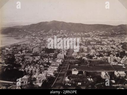 TE Aro, Wellington, 1880s, Dunedin, von Burton Brothers. Stockfoto