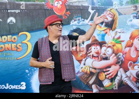 Madrid, Spanien. 25. August 2022. Jose Corbacho nimmt an der „Tadeo Jones 3. La Tabla Esmeralda“ im Palacio De Los Duques in Madrid. (Foto: Atilano Garcia/SOPA Images/Sipa USA) Quelle: SIPA USA/Alamy Live News Stockfoto