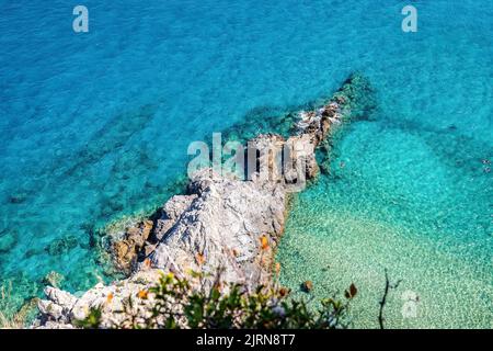 Punta Crena, Varigotti, Italia Stockfoto