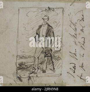 Porträt [James Henry Robert Innes-Ker, 6. Duke of Roxburghe] mit Landschaftshintergrund, um 1870, England, von Francis Grant. Schenkung der New Zealand Academy of Fine Arts, 1936. Stockfoto