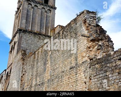 Site archéologique de Déols, Indre, Frankreich Stockfoto
