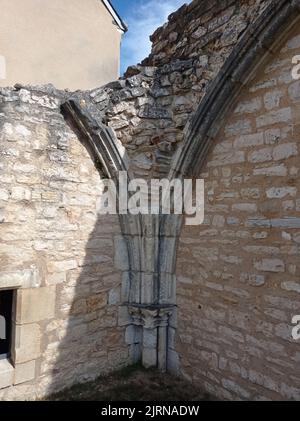 Site archéologique de Déols, Indre, Frankreich Stockfoto
