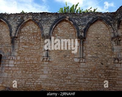 Site archéologique de Déols, Indre, Frankreich Stockfoto
