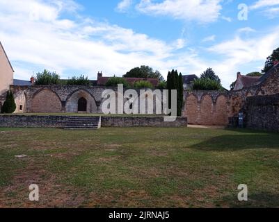 Site archéologique de Déols, Indre, Frankreich Stockfoto