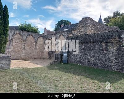 Site archéologique de Déols, Indre, Frankreich Stockfoto
