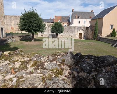 Site archéologique de Déols, Indre, Frankreich Stockfoto