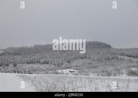 Spaichingen im Schnee Stockfoto