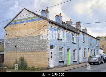 „Swimming Pool“-Häuser, Otley, Yorkshire Stockfoto