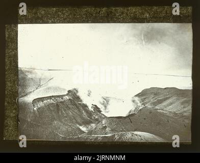 Mount Tarawera Eruption : ohne Titel, um 1886, Bay of Plenty, Hersteller unbekannt. Geschenk von J Hector, 1951. Stockfoto