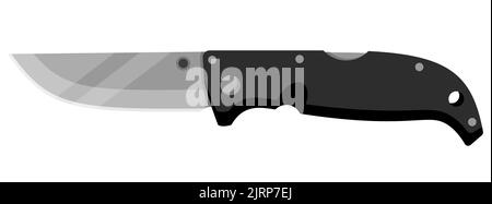 Jackmesser. Niedliches Jackmesser auf weißem Hintergrund isoliert. Vektorgrafik Stock Vektor