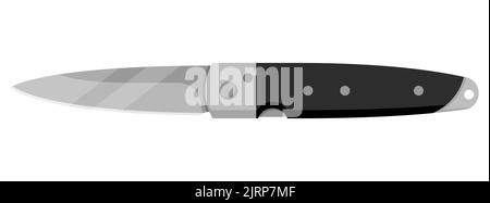 Jackmesser. Niedliches Jackmesser auf weißem Hintergrund isoliert. Vektorgrafik Stock Vektor