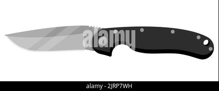 Jackmesser. Niedliches Jackmesser auf weißem Hintergrund isoliert. Vektorgrafik Stock Vektor