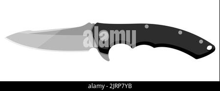 Jackmesser. Niedliches Jackmesser auf weißem Hintergrund isoliert. Vektorgrafik Stock Vektor